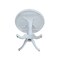 International Concepts Round 36 in Round Top Pedestal Table, 34.9 inH, White, 36 W, 36 L, 35.1 in H, Wood, White K08-36RT-6B - alternate 2